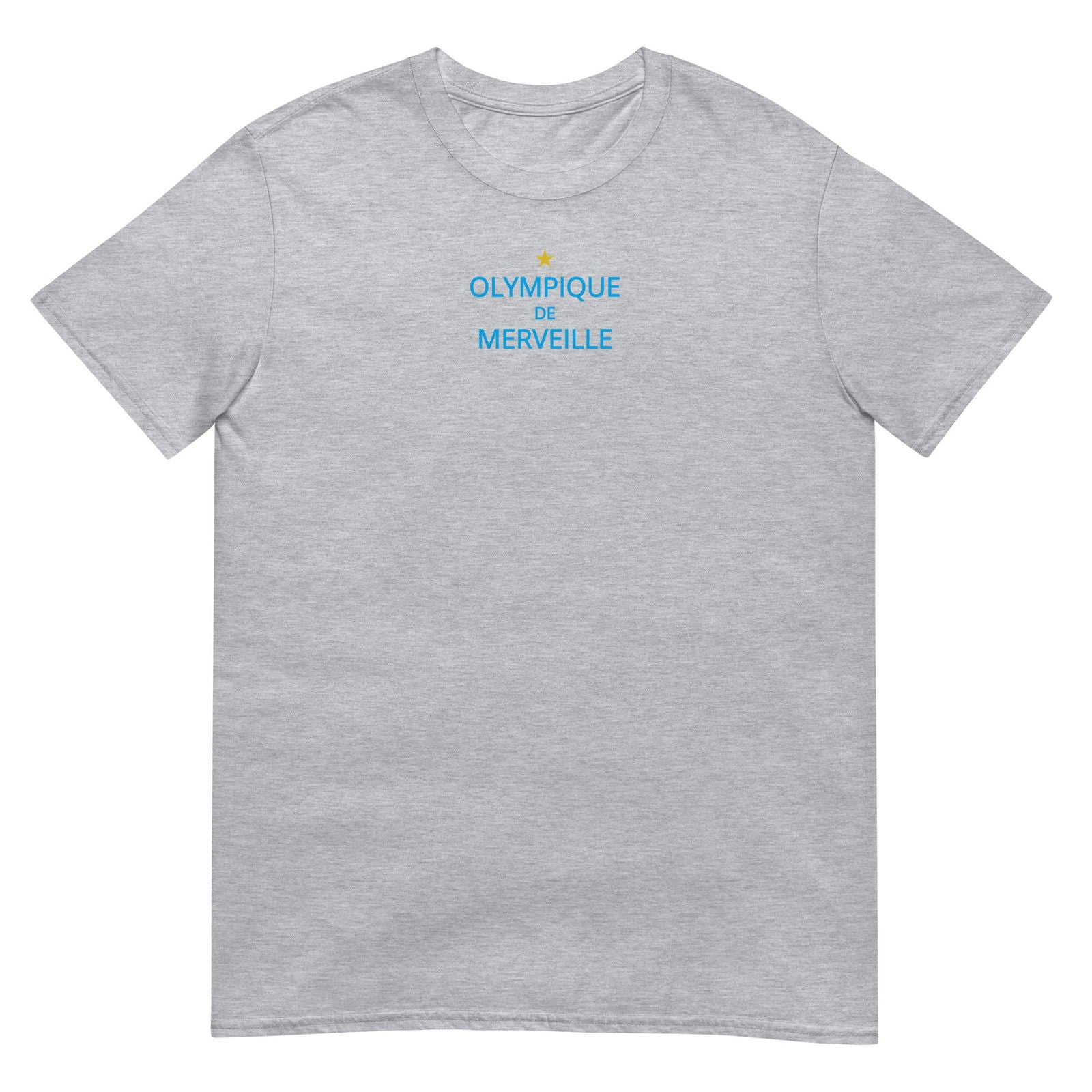 T-shirt unisexe Olympique de merveille Gris Sport - Sedurro