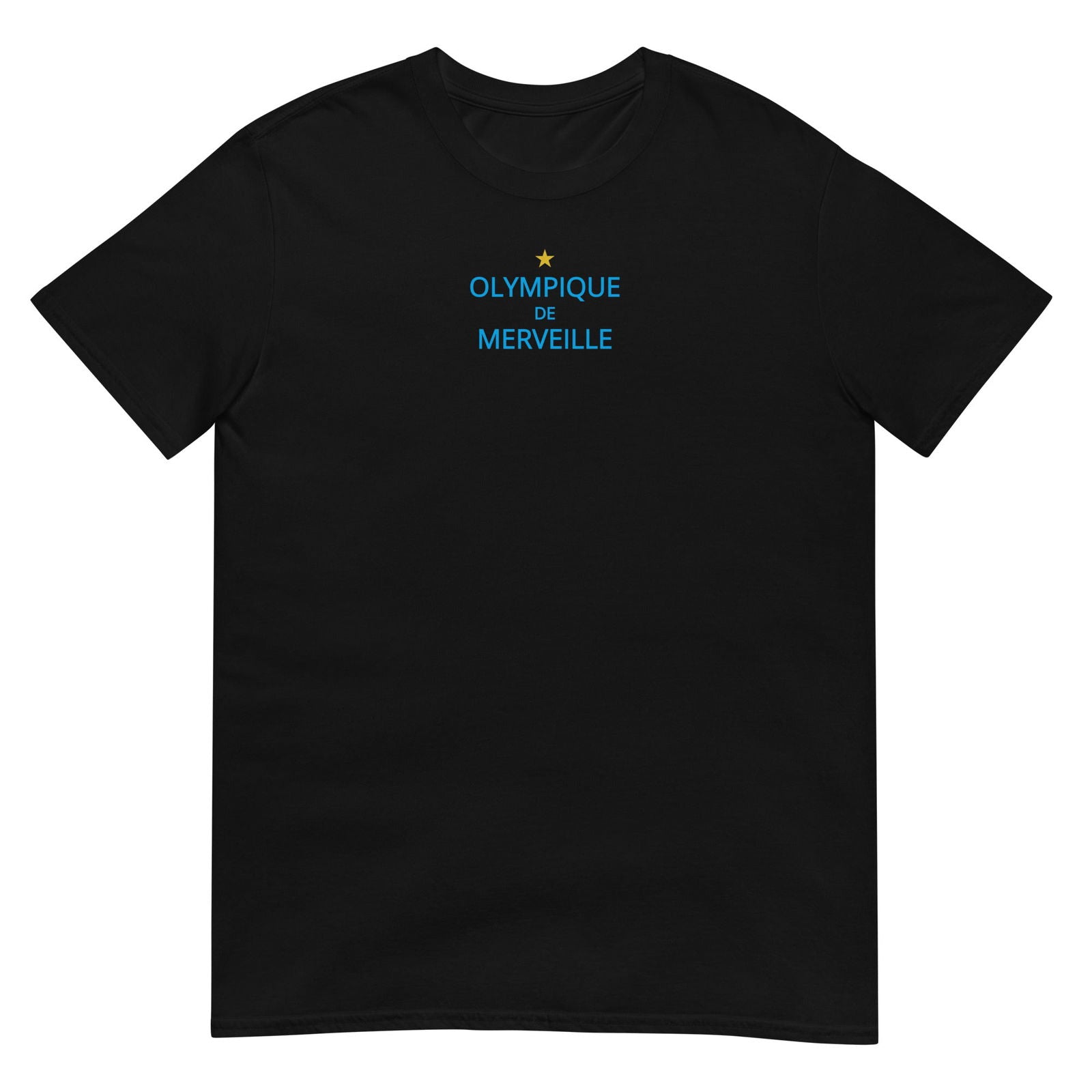 T-shirt unisexe Olympique de merveille Noir - Sedurro