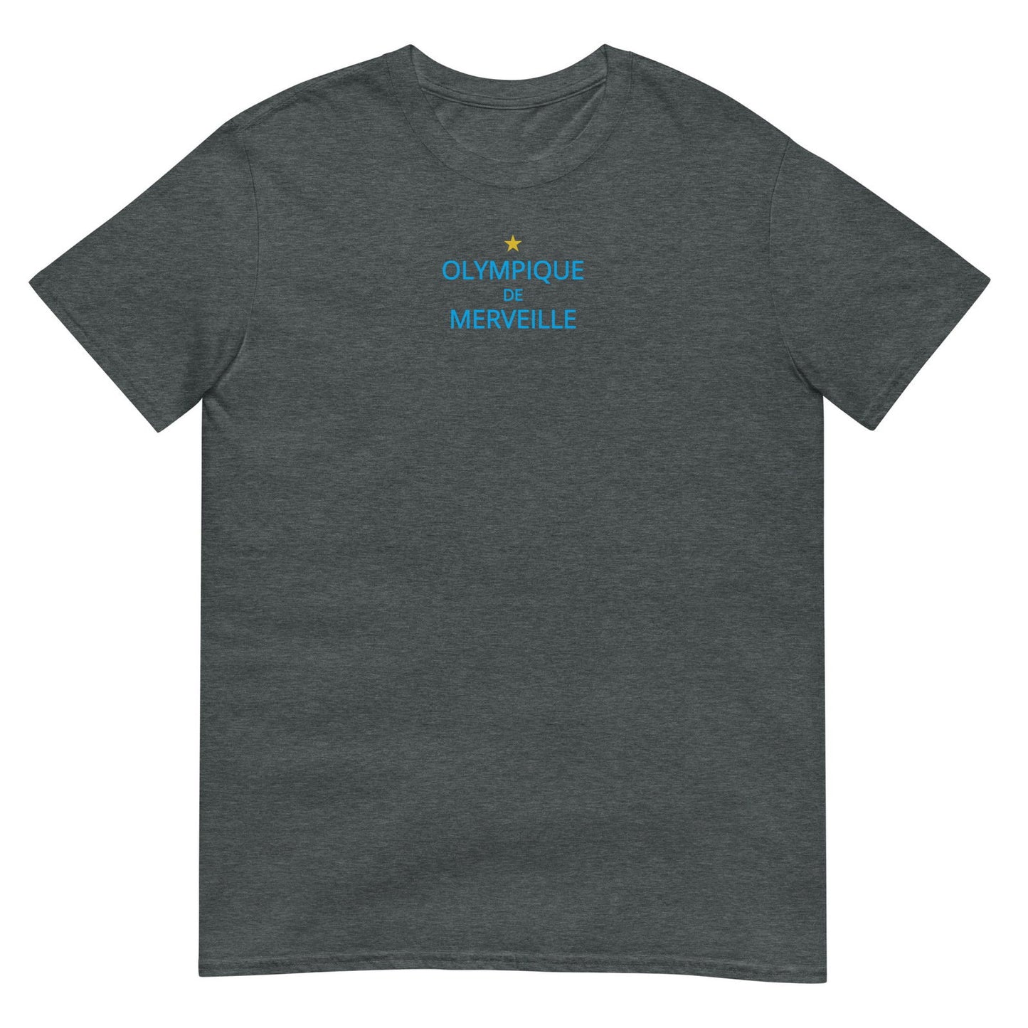 T-shirt unisexe Olympique de merveille Gris Foncé Chiné - Sedurro