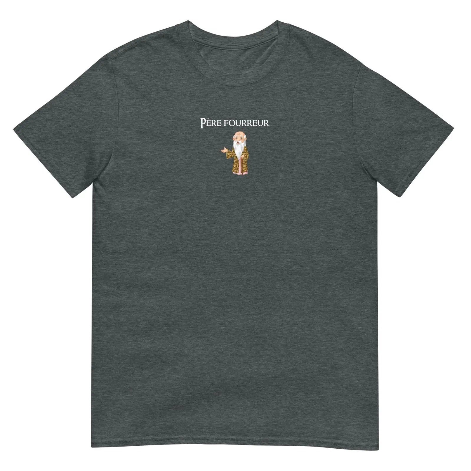 T-shirt unisexe Père fourreur Gris Foncé Chiné - Sedurro