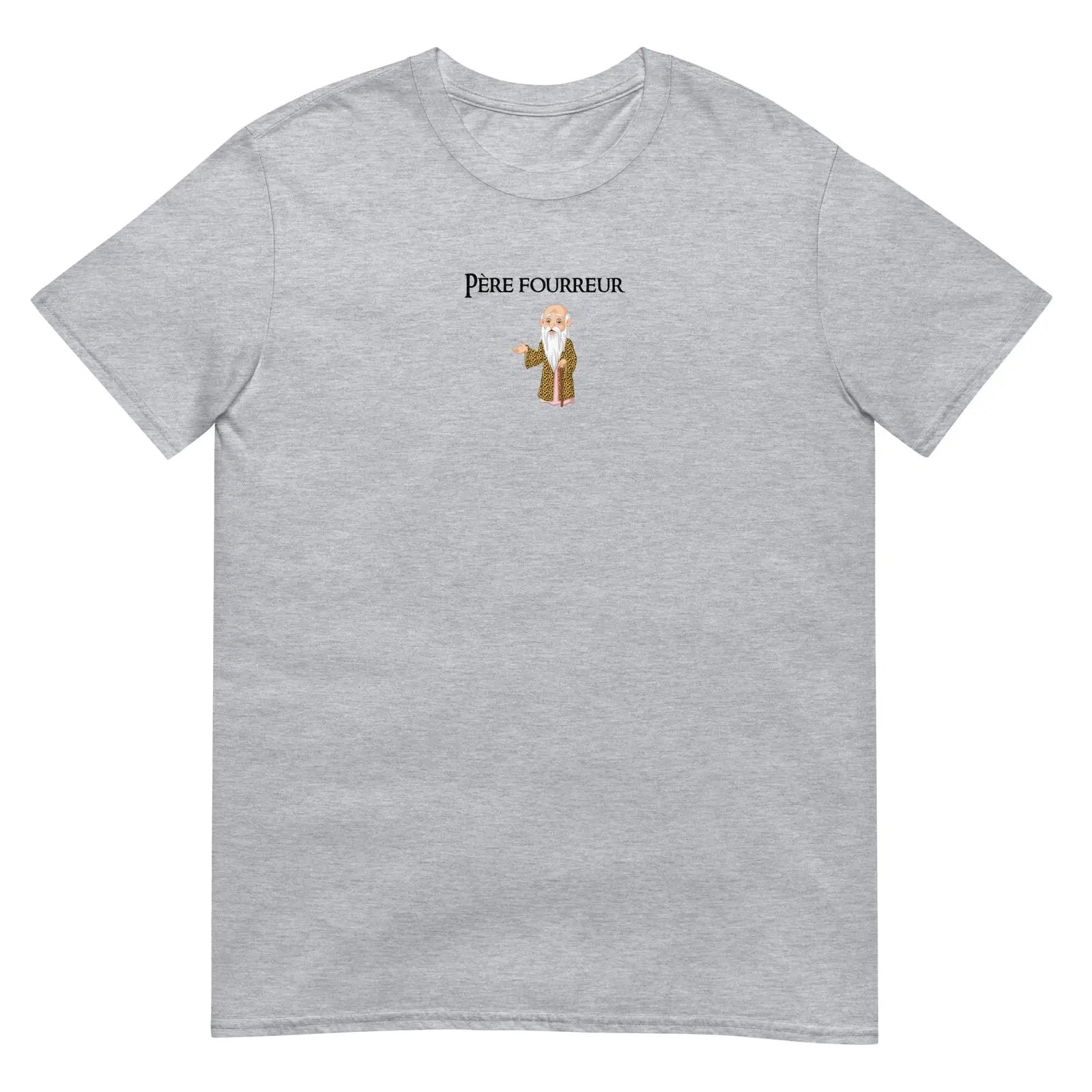 T-shirt unisexe Père fourreur Gris Sport - Sedurro