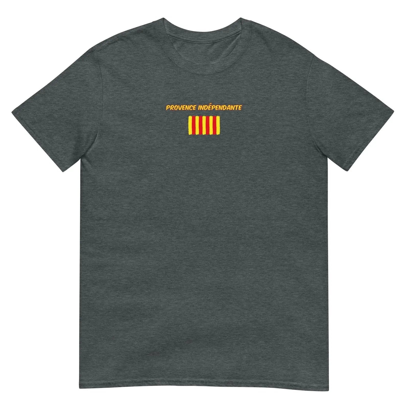 T-shirt unisexe Provence indépendante Gris Foncé Chiné - Sedurro