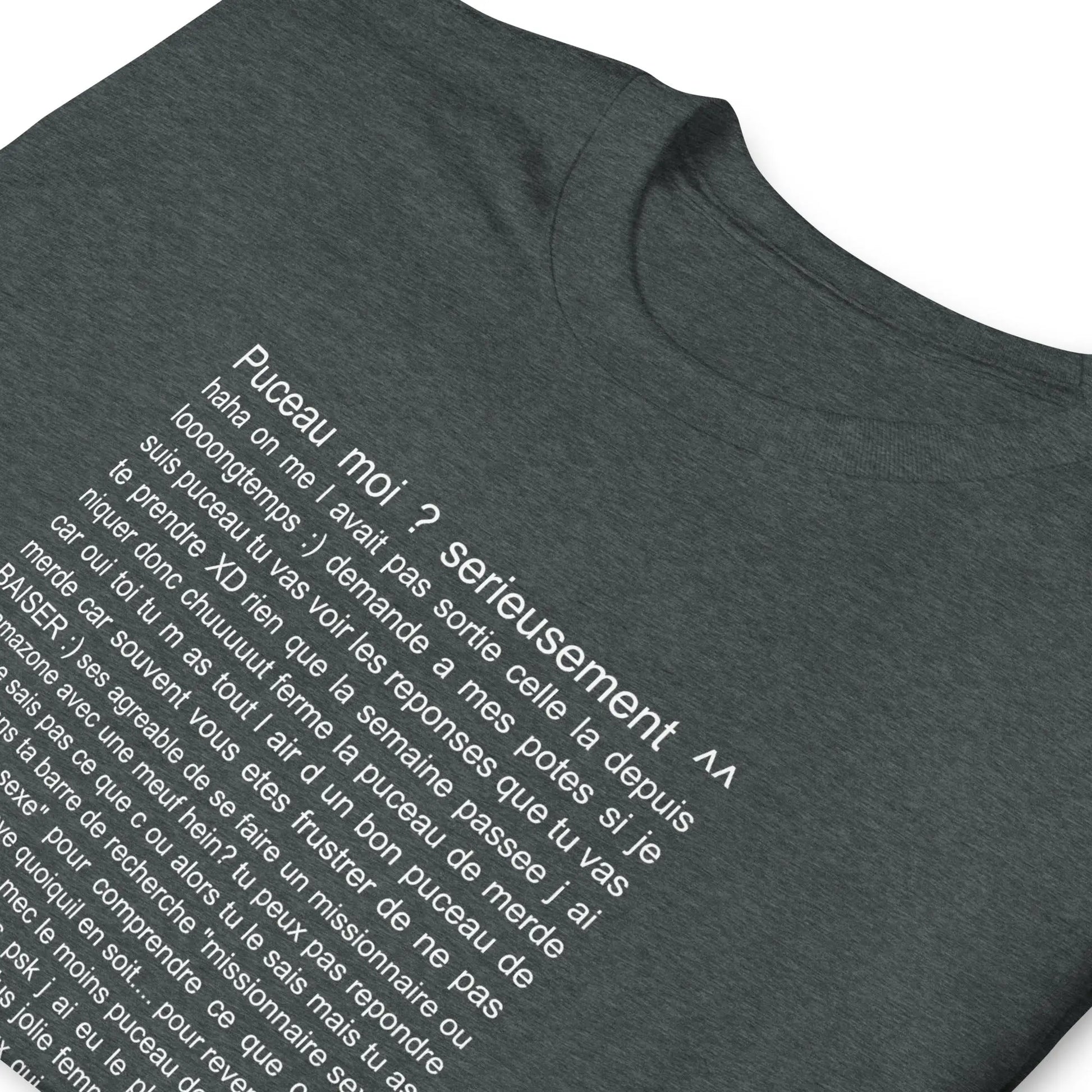 T-shirt unisexe Puceau moi on me l'avait pas sorti depuis longtemps - Sedurro