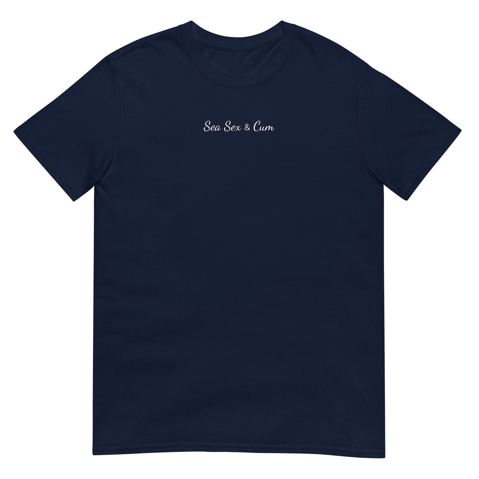 T-shirt unisexe Sea sex & cum Bleu Marine - Sedurro