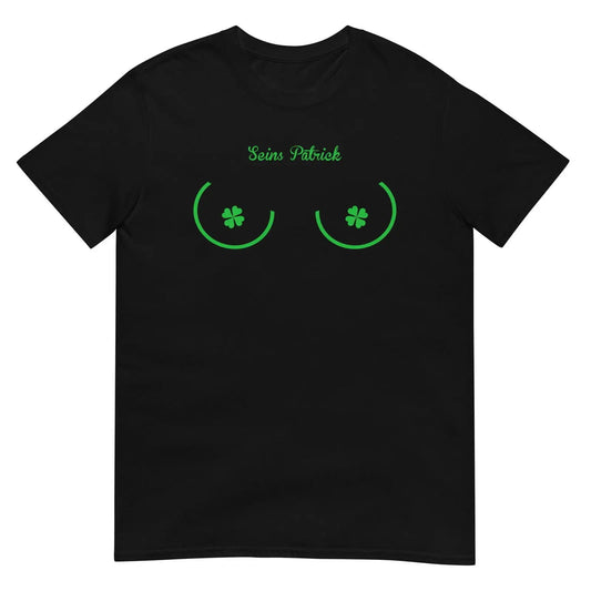 T-shirt unisexe Seins Saint Patrick Noir - Sedurro