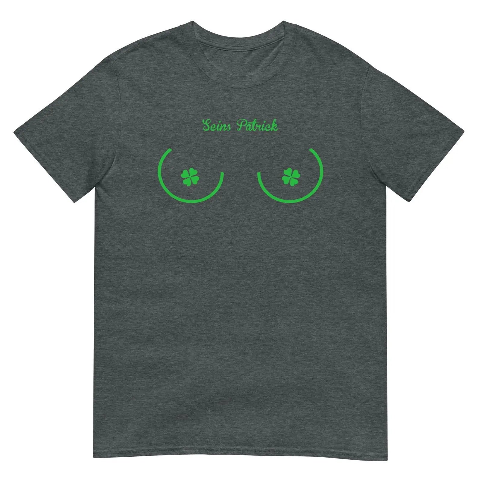 T-shirt unisexe Seins Saint Patrick Gris Foncé Chiné - Sedurro