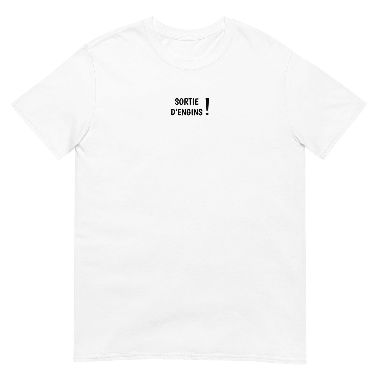 T-shirt unisexe Sortie d'engins Blanc - Sedurro