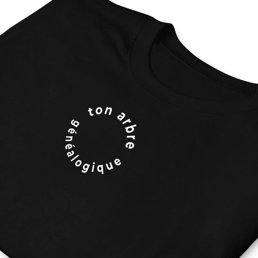 T-shirt unisexe Ton arbre généalogique en forme de cercle - Sedurro