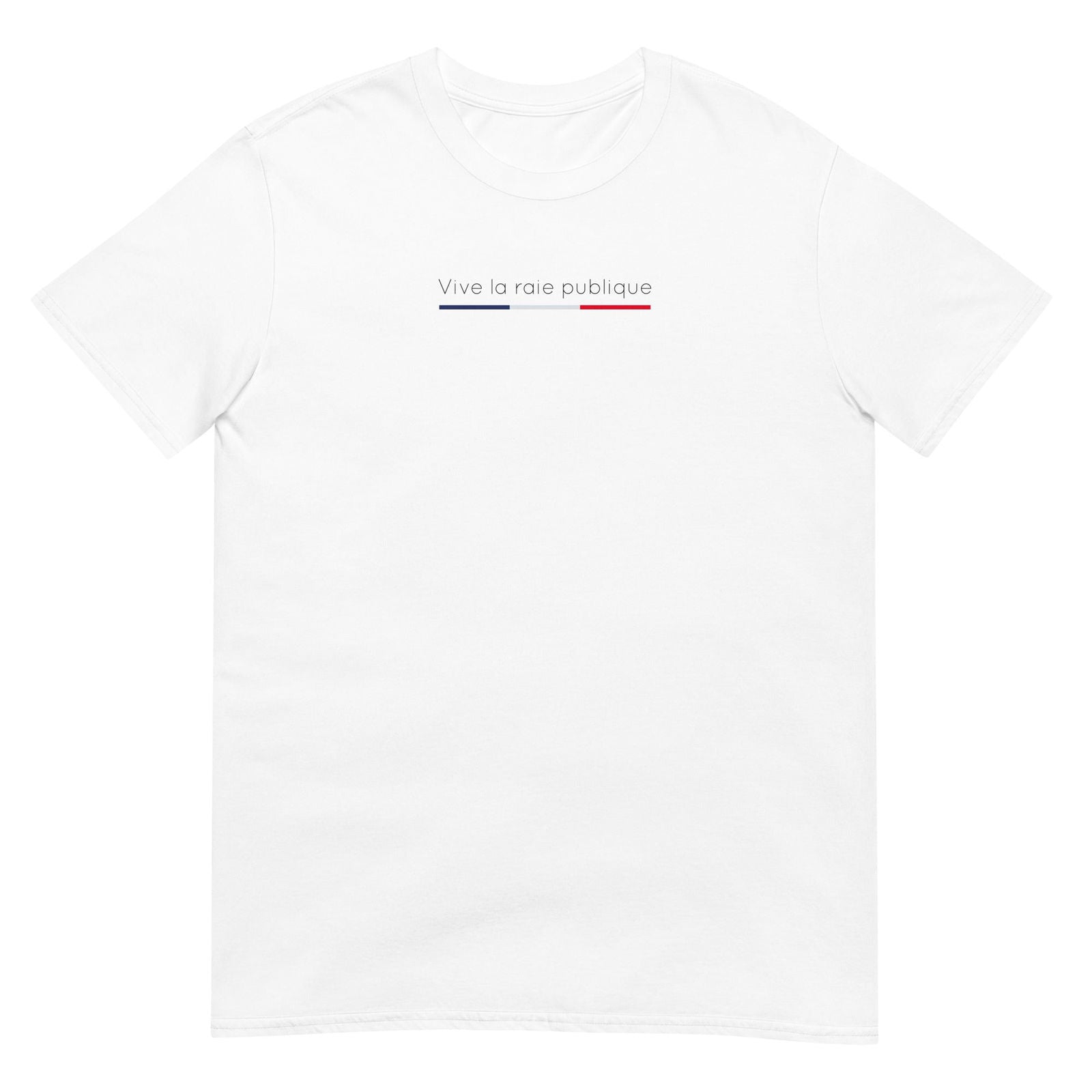 T-shirt unisexe Vive la raie publique Blanc - Sedurro