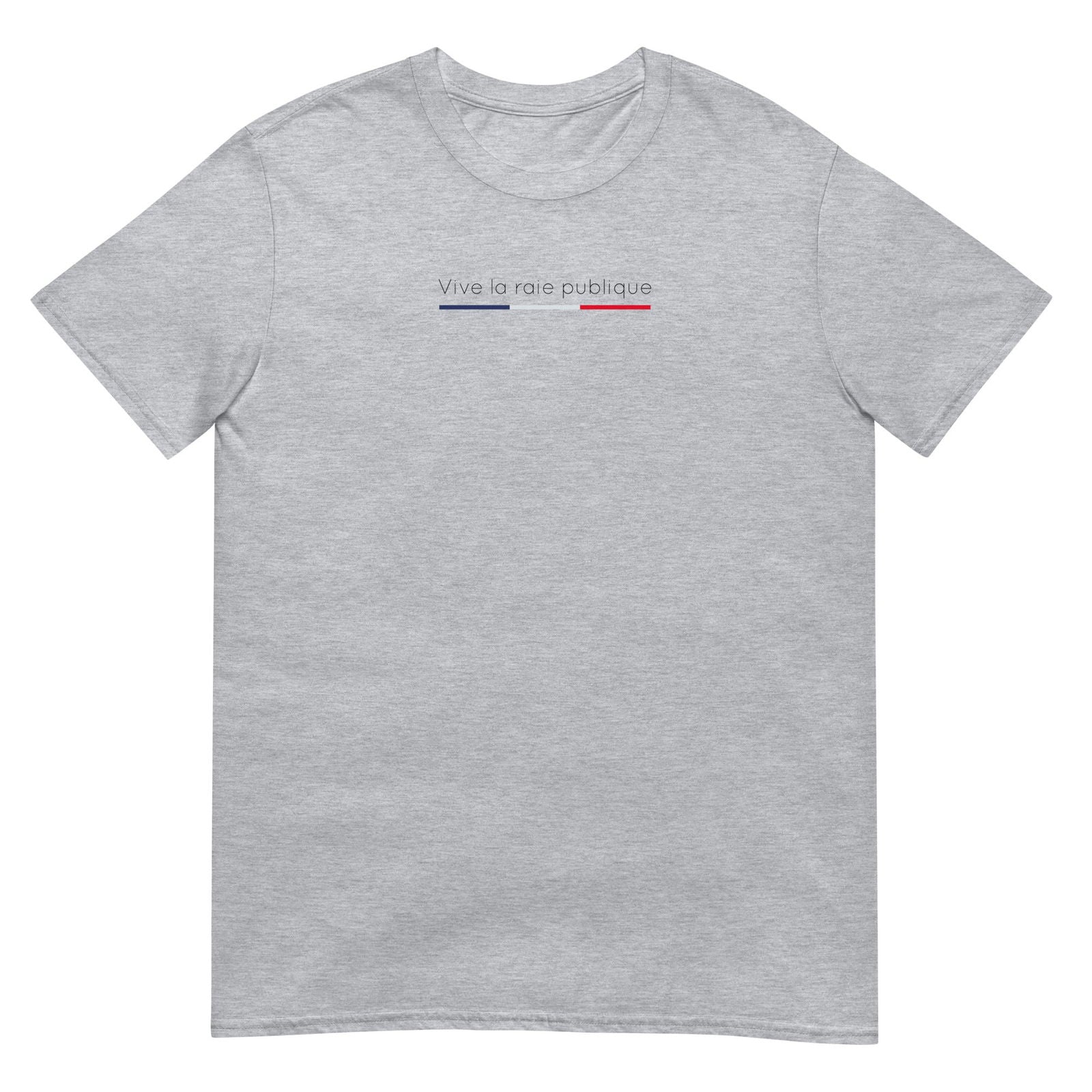 T-shirt unisexe Vive la raie publique Gris Sport - Sedurro