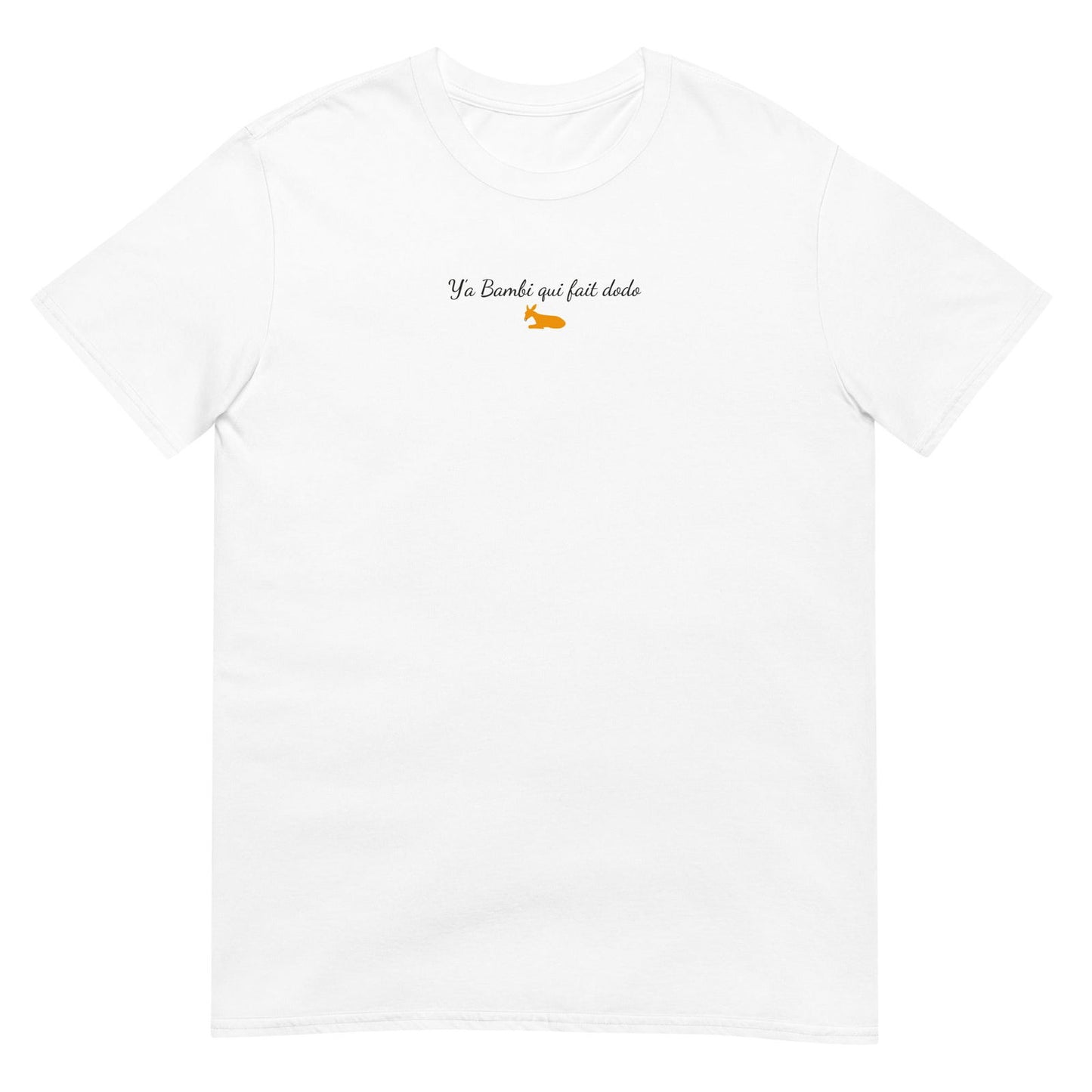 T-shirt unisexe Y'a bambi qui fait dodo Blanc - Sedurro