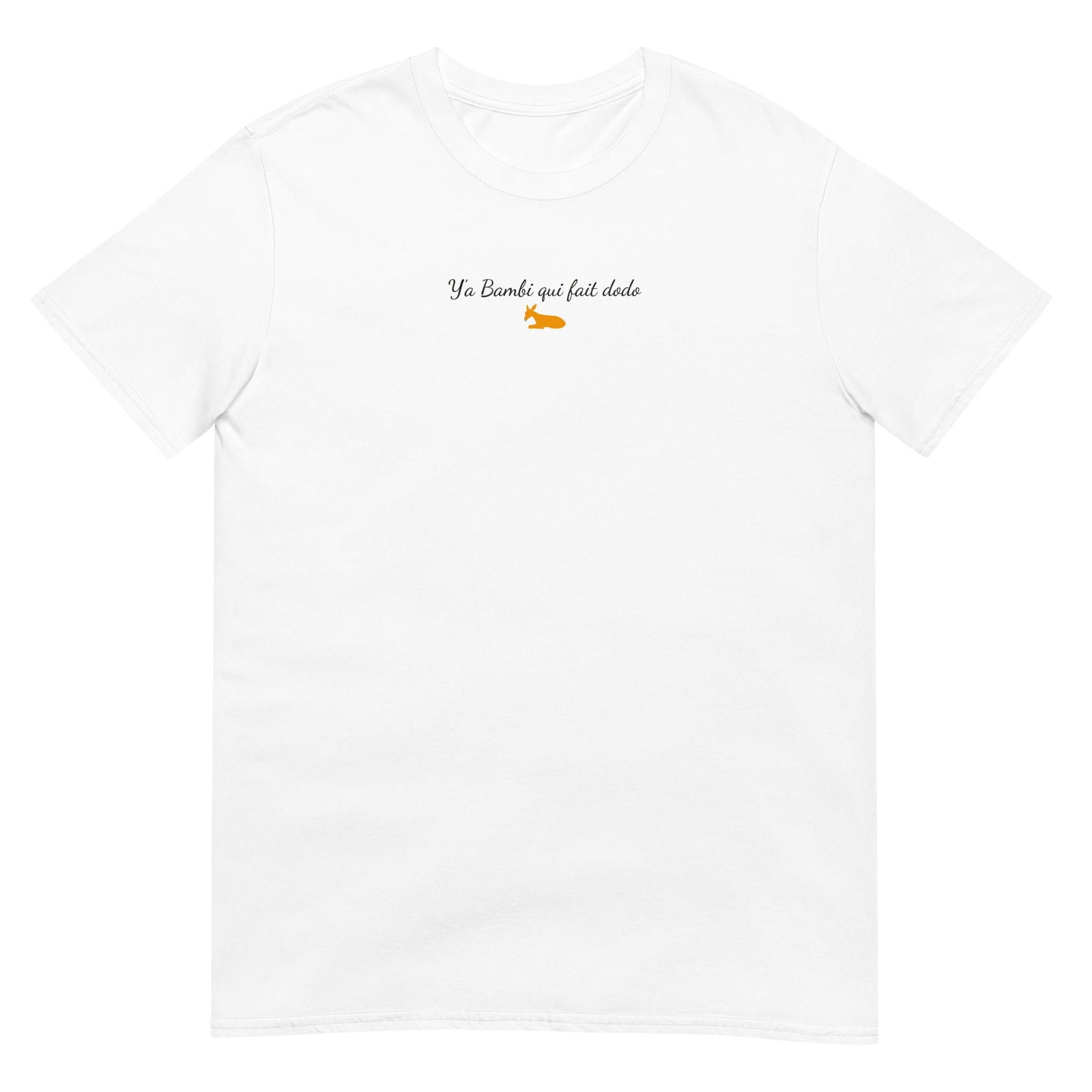 T-shirt unisexe Y'a bambi qui fait dodo Blanc - Sedurro