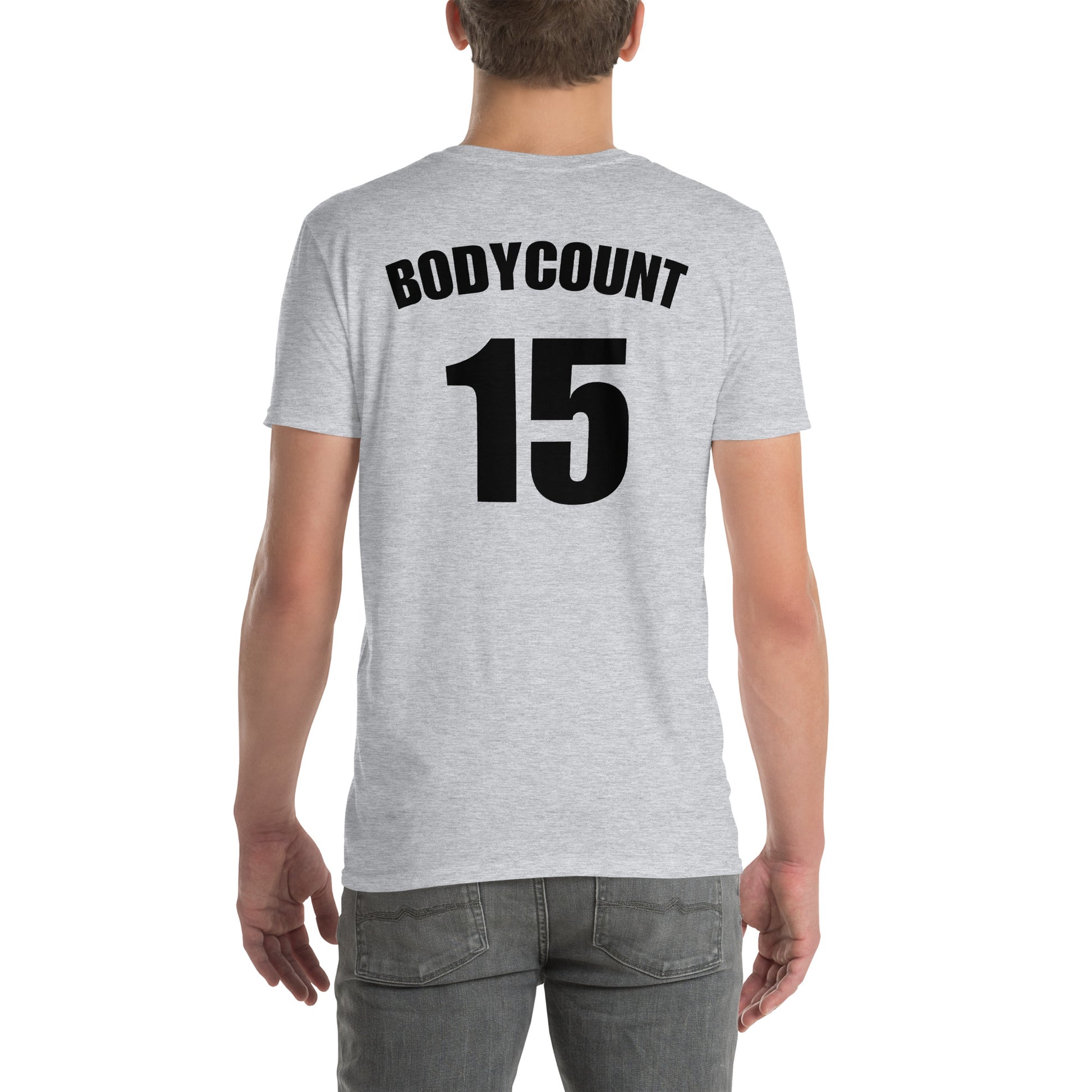T-shirt unisexe personnalisable maillot numéro bodycount Gris Sport - Sedurro