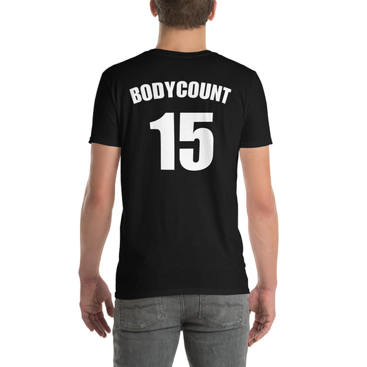 T-shirt unisexe personnalisable maillot numéro bodycount Noir - Sedurro