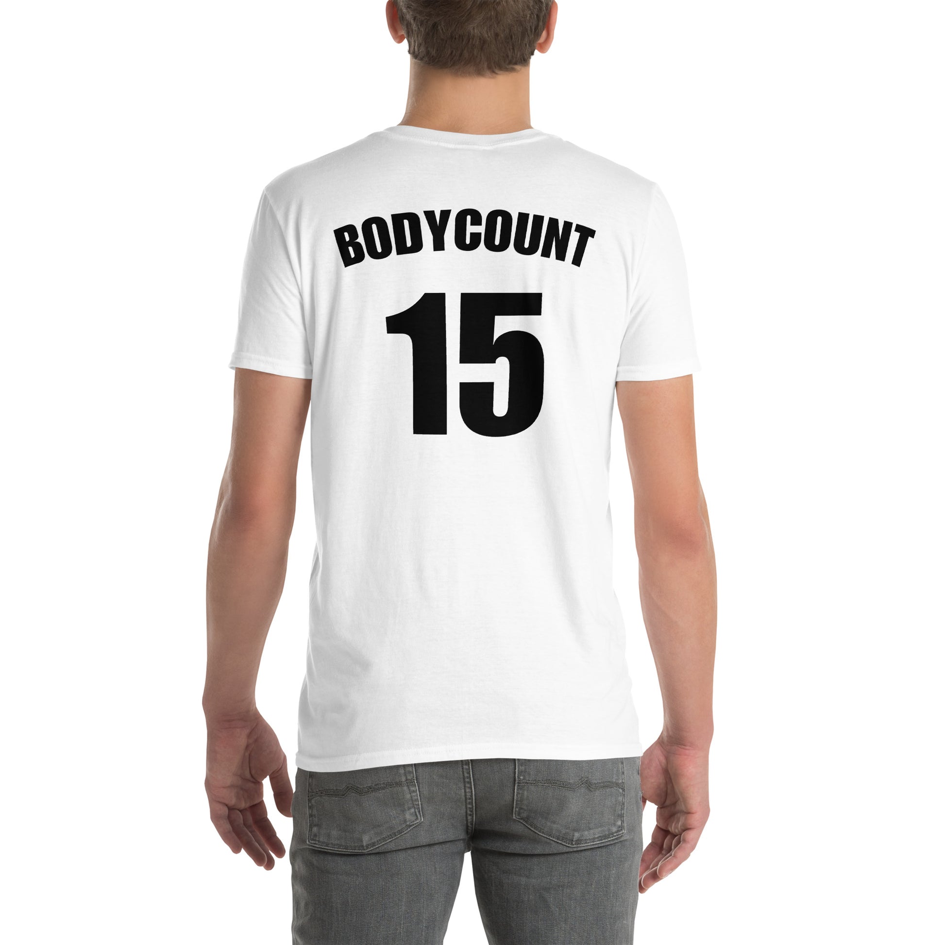 T-shirt unisexe personnalisable maillot numéro bodycount Blanc - Sedurro