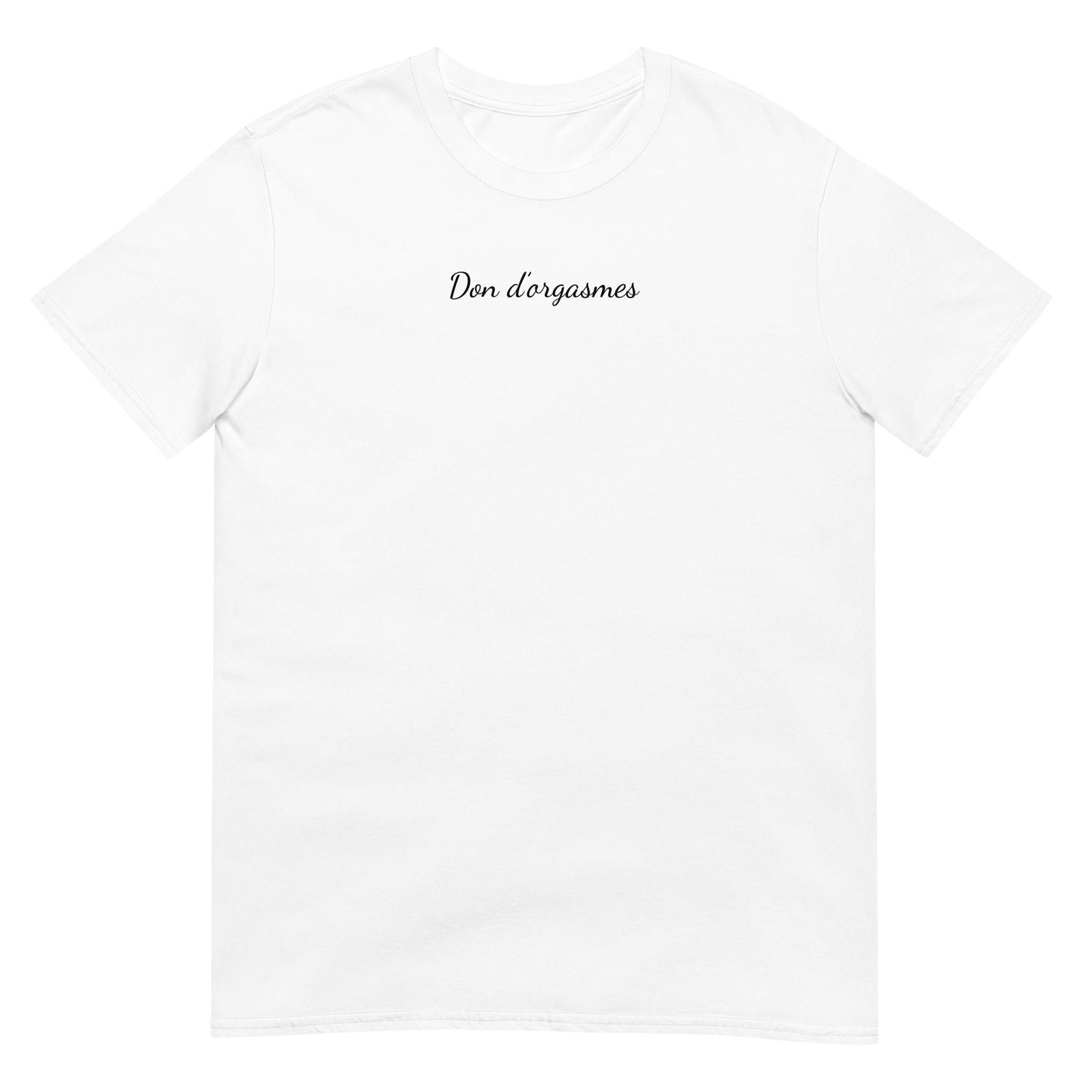 T-shirt unisexe Don d'orgasmes Blanc - Sedurro