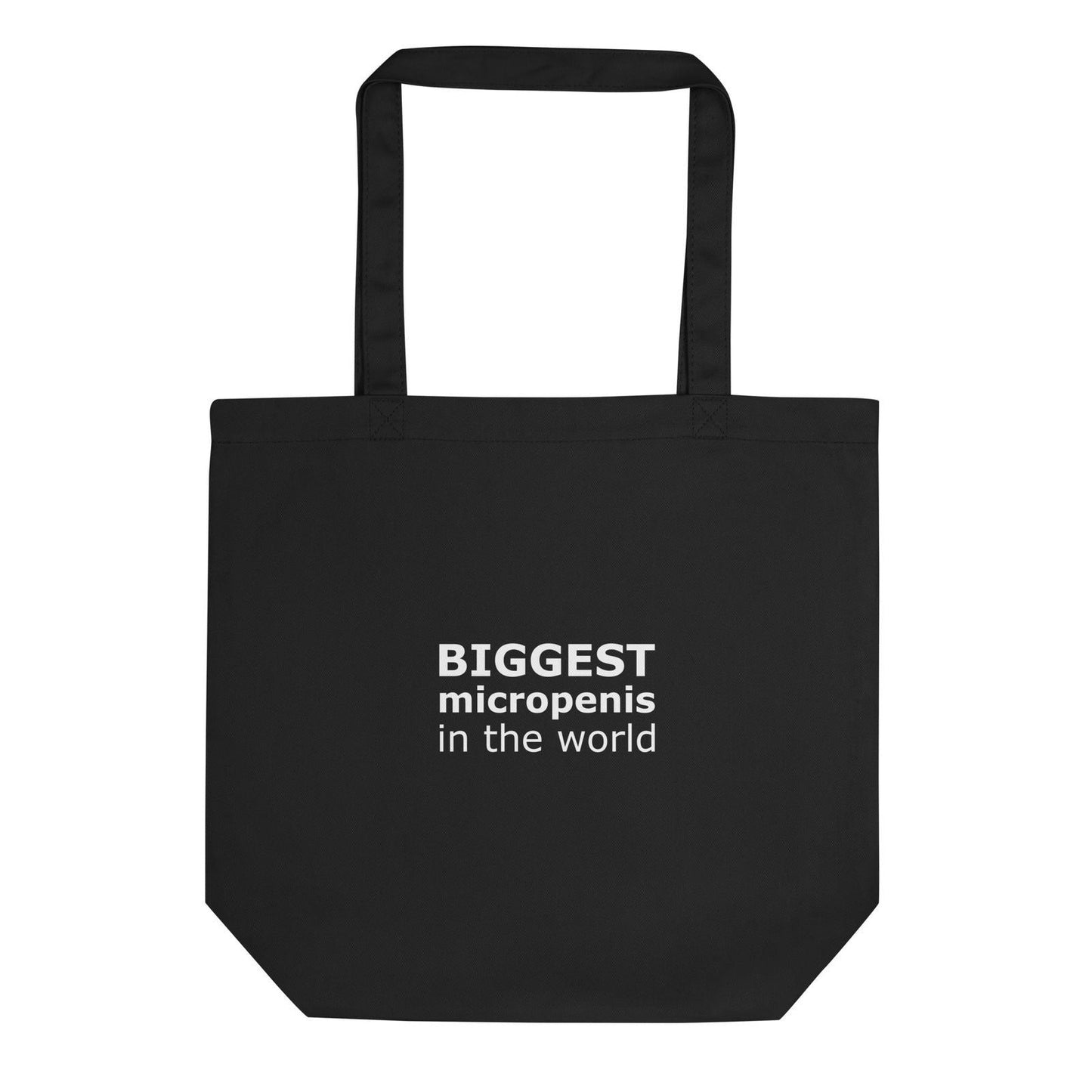 Tote bag bio Biggest micropenis in the world Noir - Sedurro