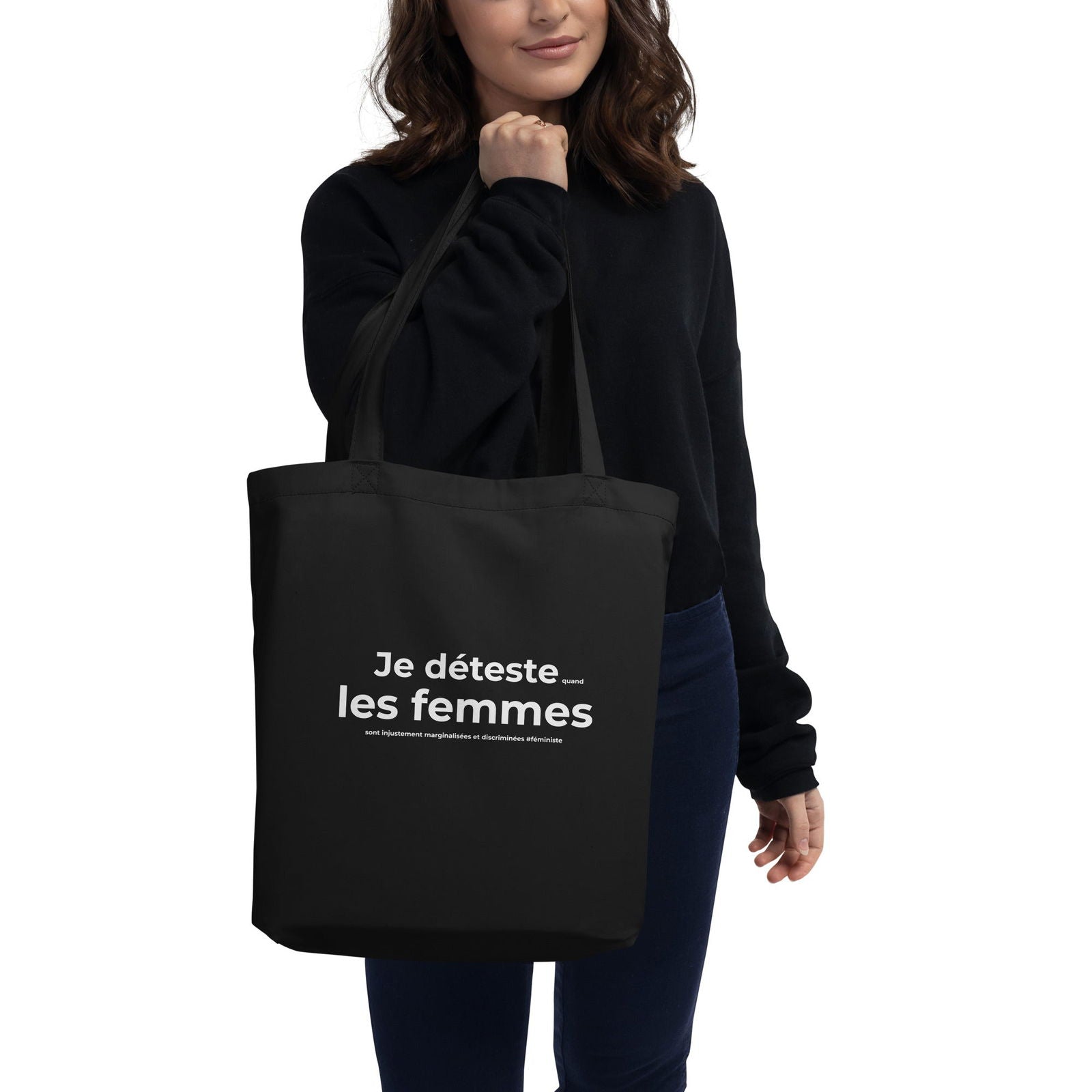 Tote bag bio Féministe Je déteste les femmes - Sedurro
