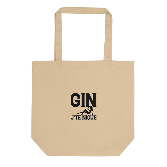 Tote bag bio Gin j'te nique Oyster - Sedurro