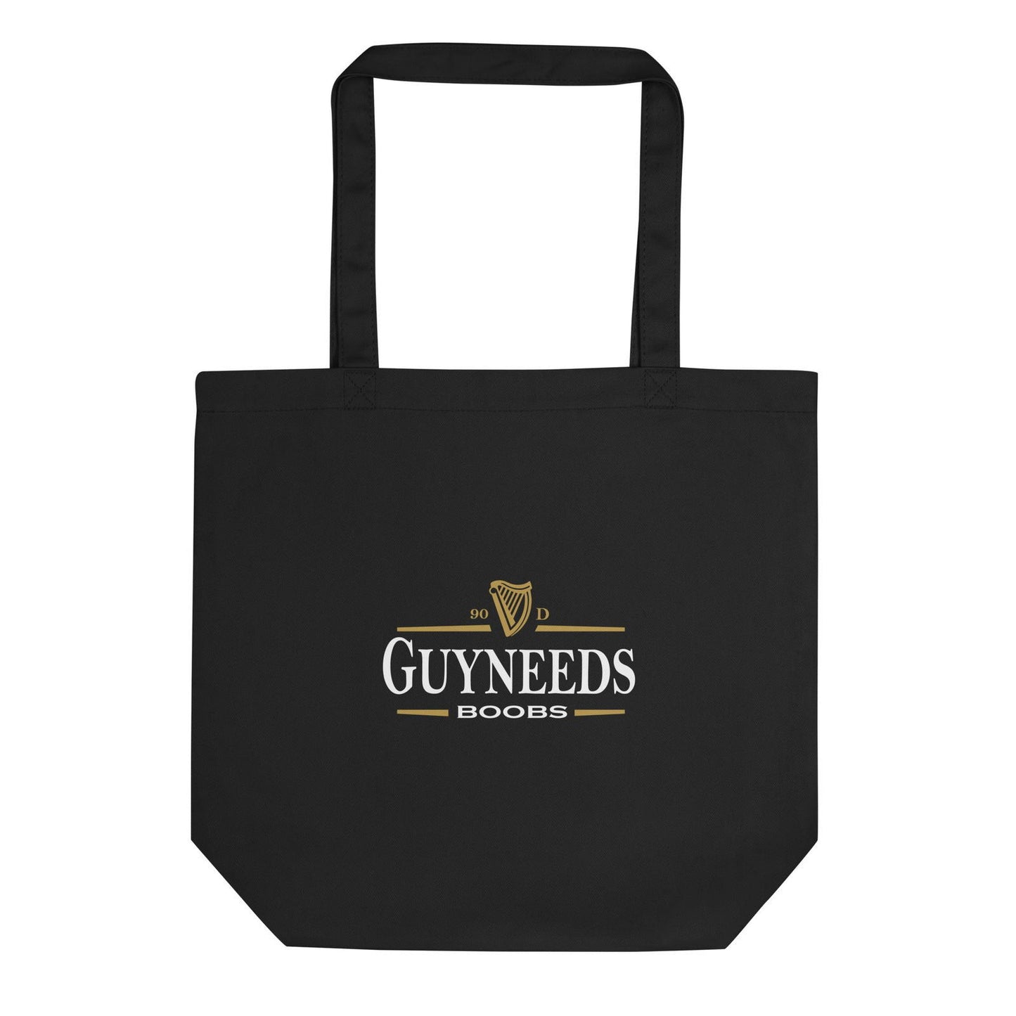 Tote bag bio Guyneeds boobs Noir - Sedurro