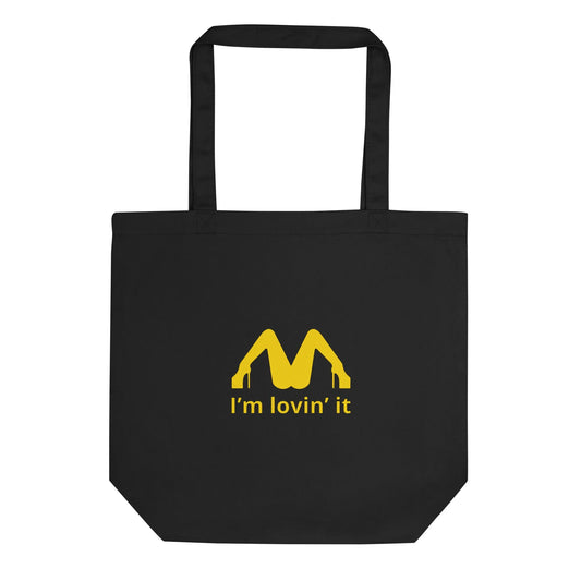 Tote bag bio I'm lovin' it Noir - Sedurro