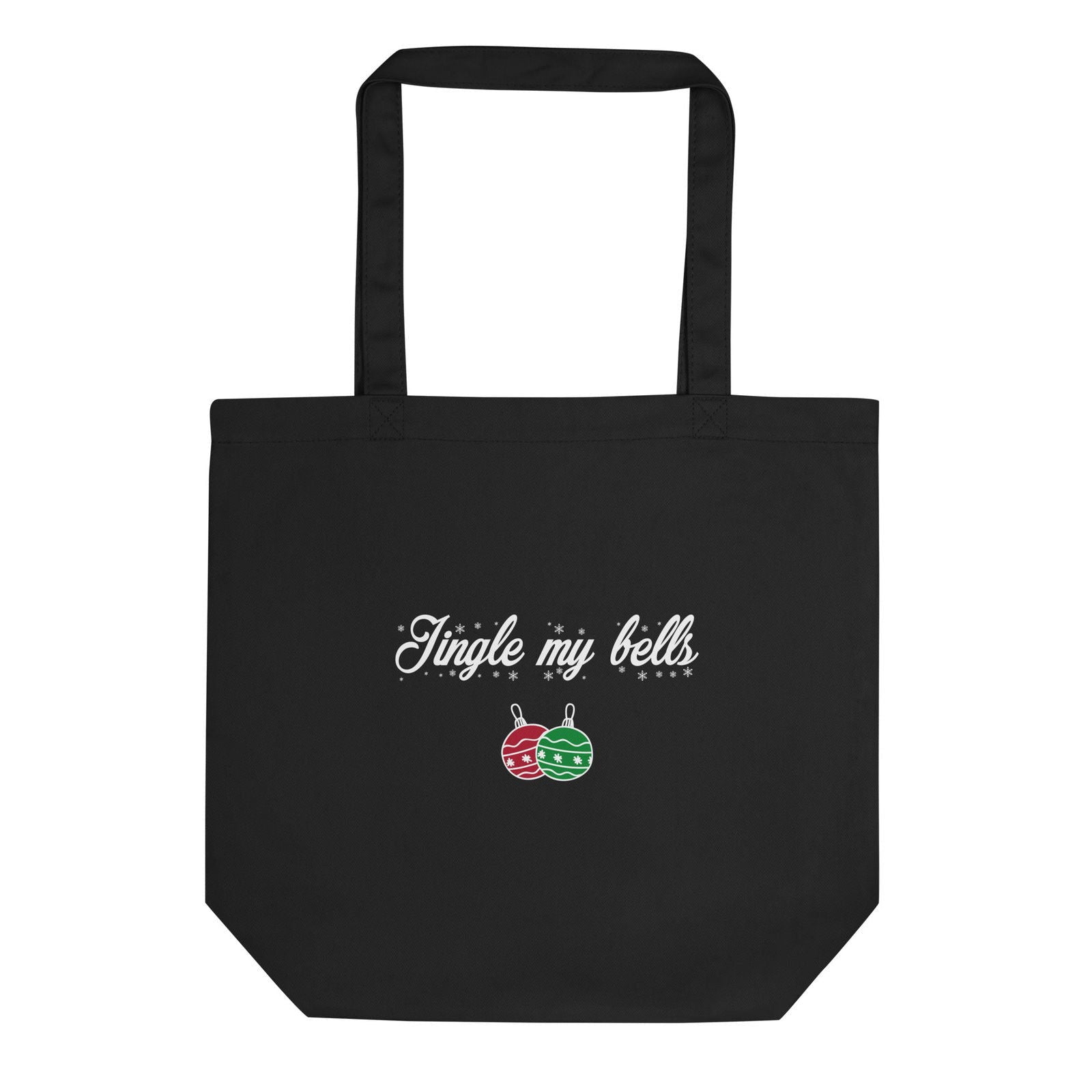 Tote bag bio Jingle my bells Christmas Noir - Sedurro