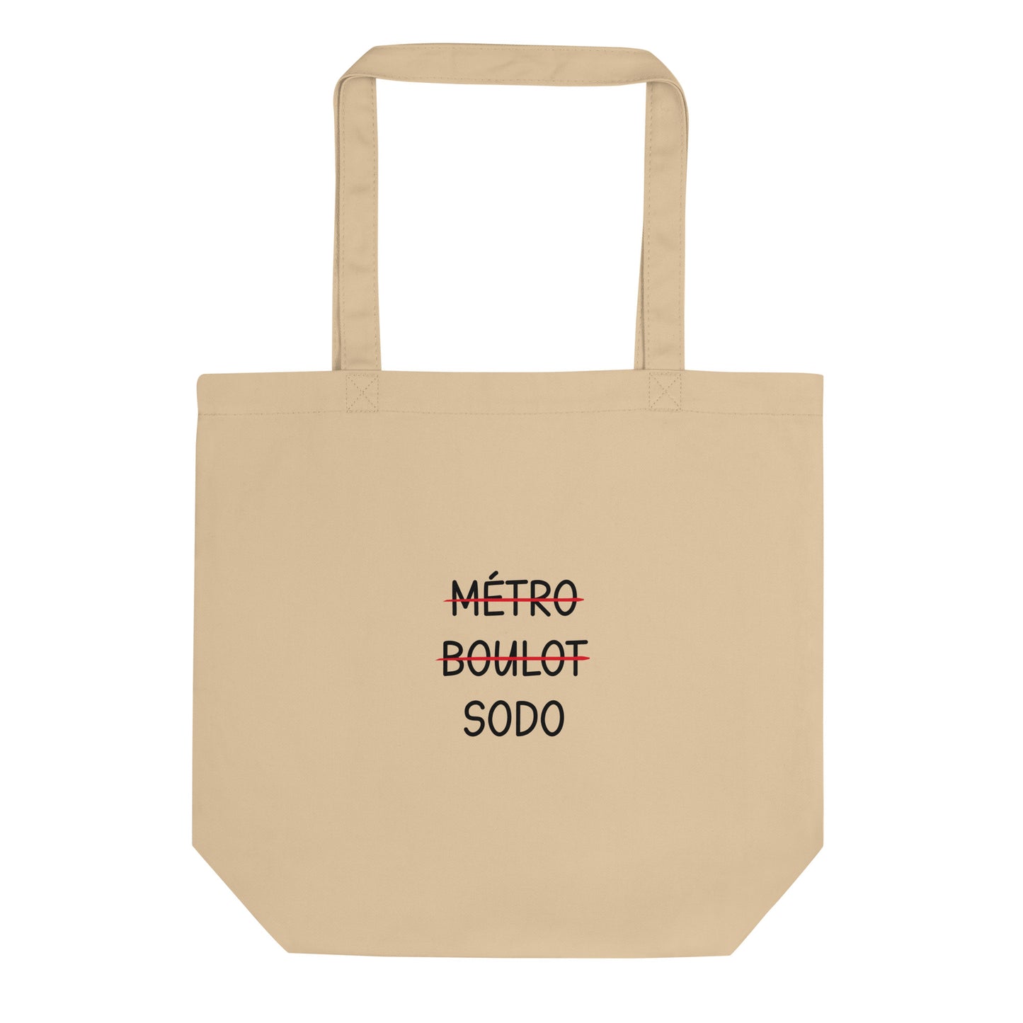 Tote bag bio Métro boulot sodo Oyster - Sedurro