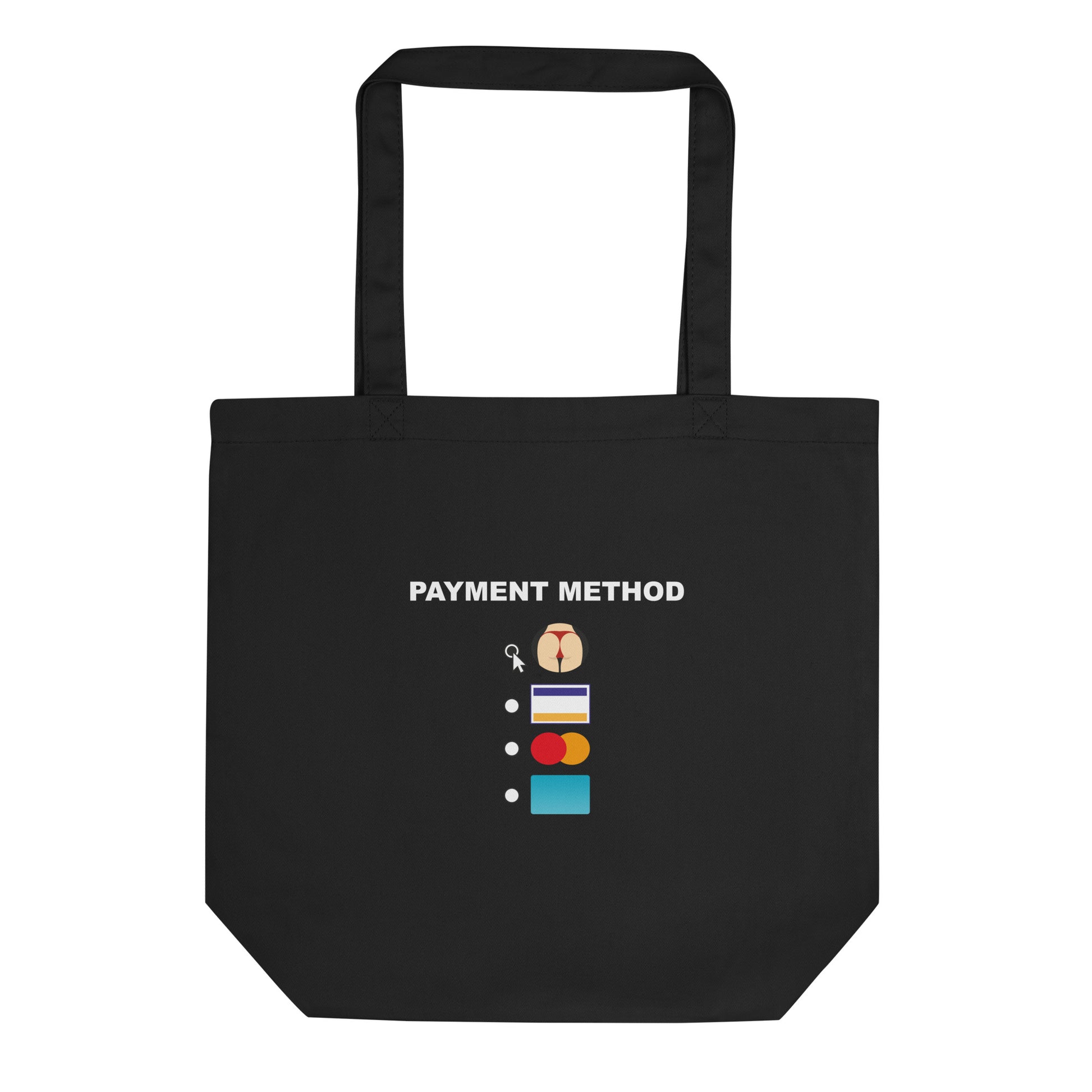 Tote bag bio Payment method butt Noir - Sedurro