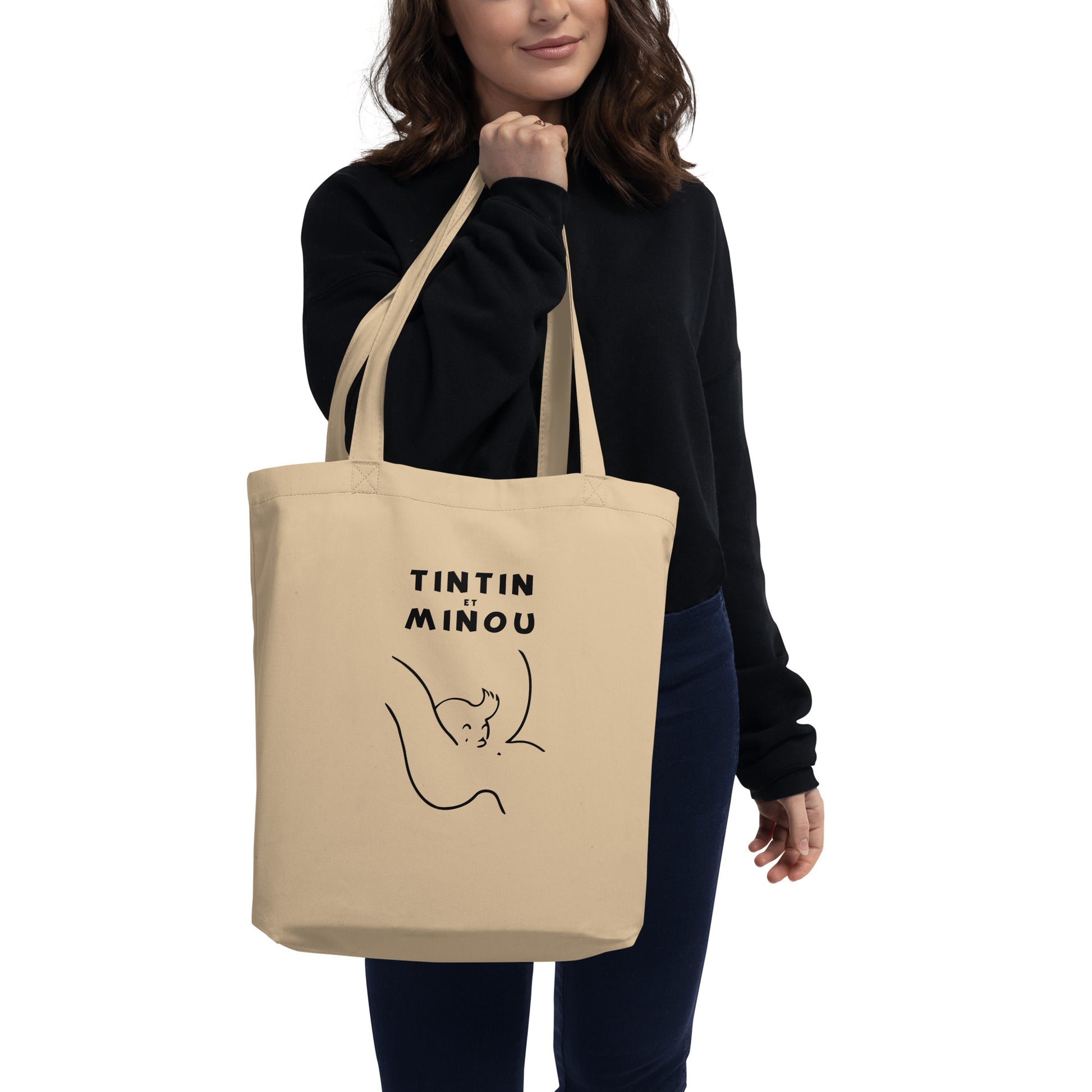 Tote bag bio Tintin et minou - Sedurro