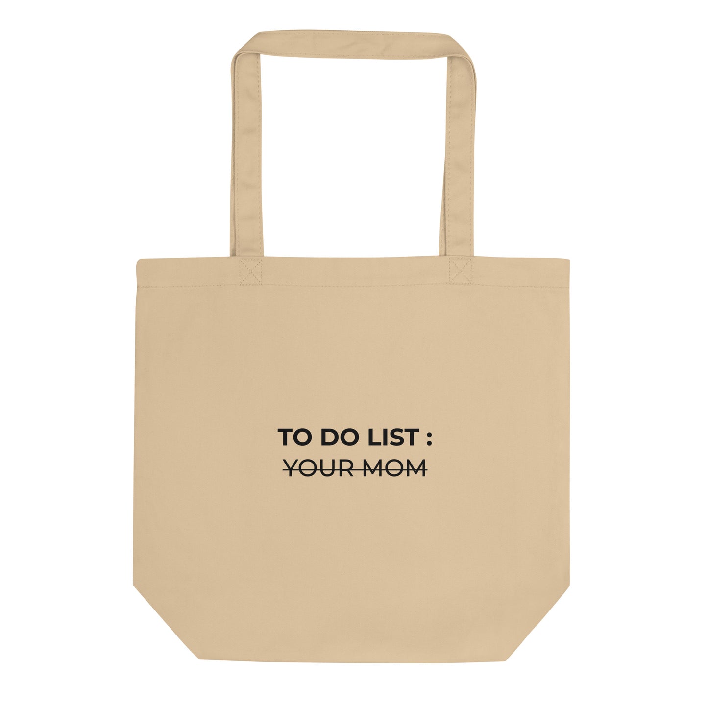 Tote bag bio To do list your mom Oyster - Sedurro