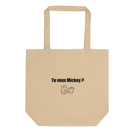 Tote bag bio Tu veux Mickey Oyster - Sedurro