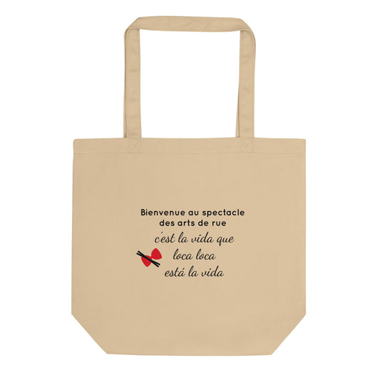 Tote bag bio Bienvenue au spectacle des arts de rue Oyster - Sedurro