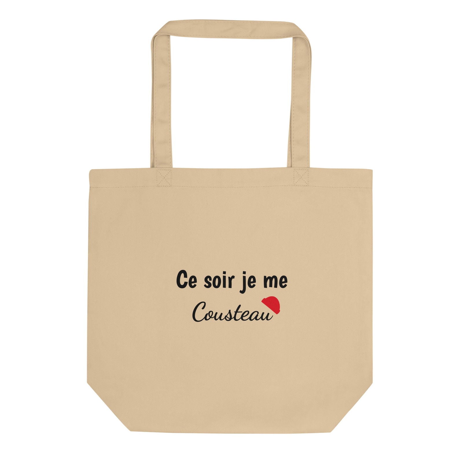 Tote bag bio Ce soir je me cousteau - Sedurro