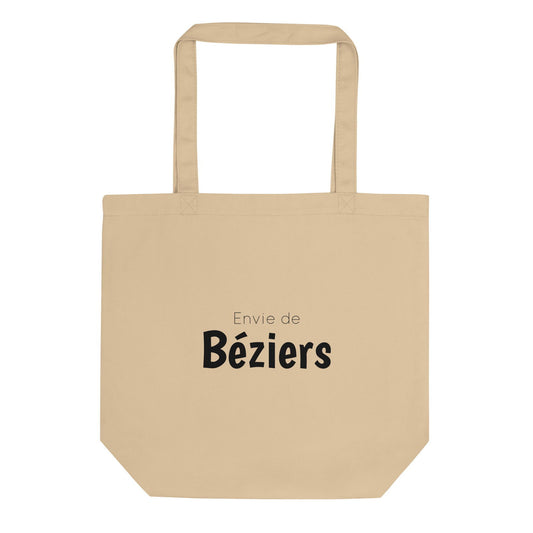 Tote bag bio Envie de Béziers Oyster - Sedurro