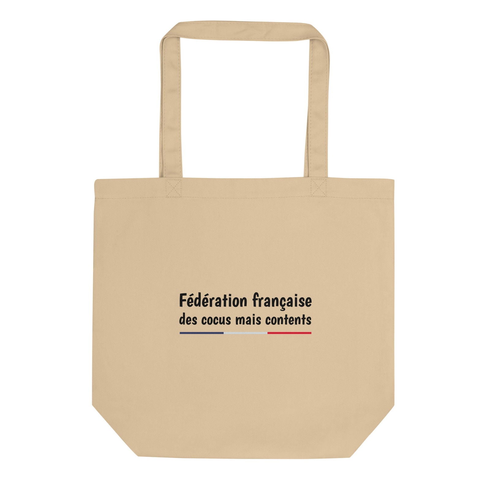 Tote bag bio Fédération française des cocus mais contents Oyster - Sedurro
