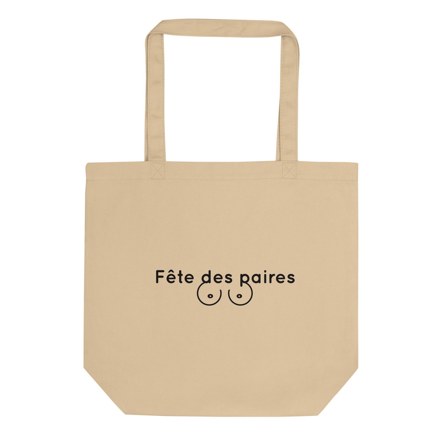 Tote bag bio Fête des paires poitrine - Sedurro