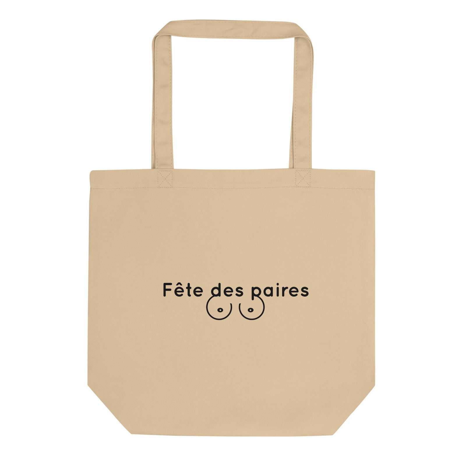 Tote bag bio Fête des paires poitrine - Sedurro