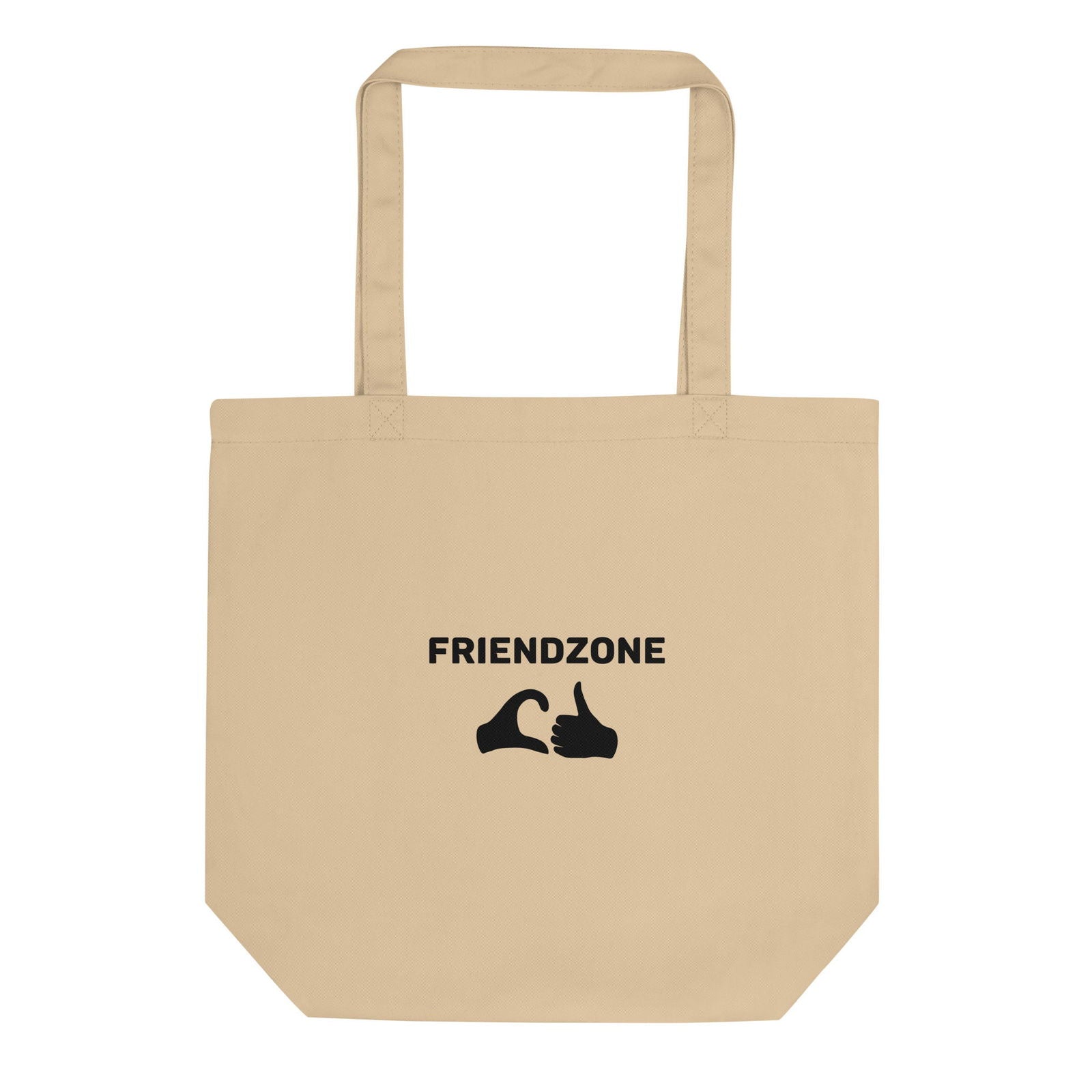 Tote bag bio Friendzone cœur pouce Oyster - Sedurro