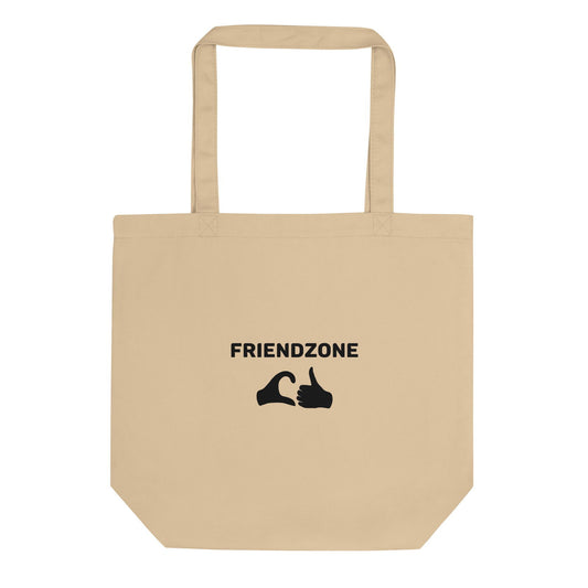 Tote bag bio Friendzone cœur pouce Oyster - Sedurro