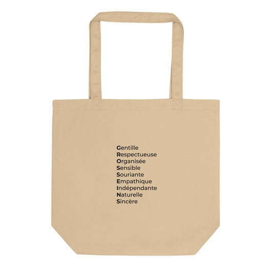 Tote bag bio Gros seins qualités Oyster - Sedurro