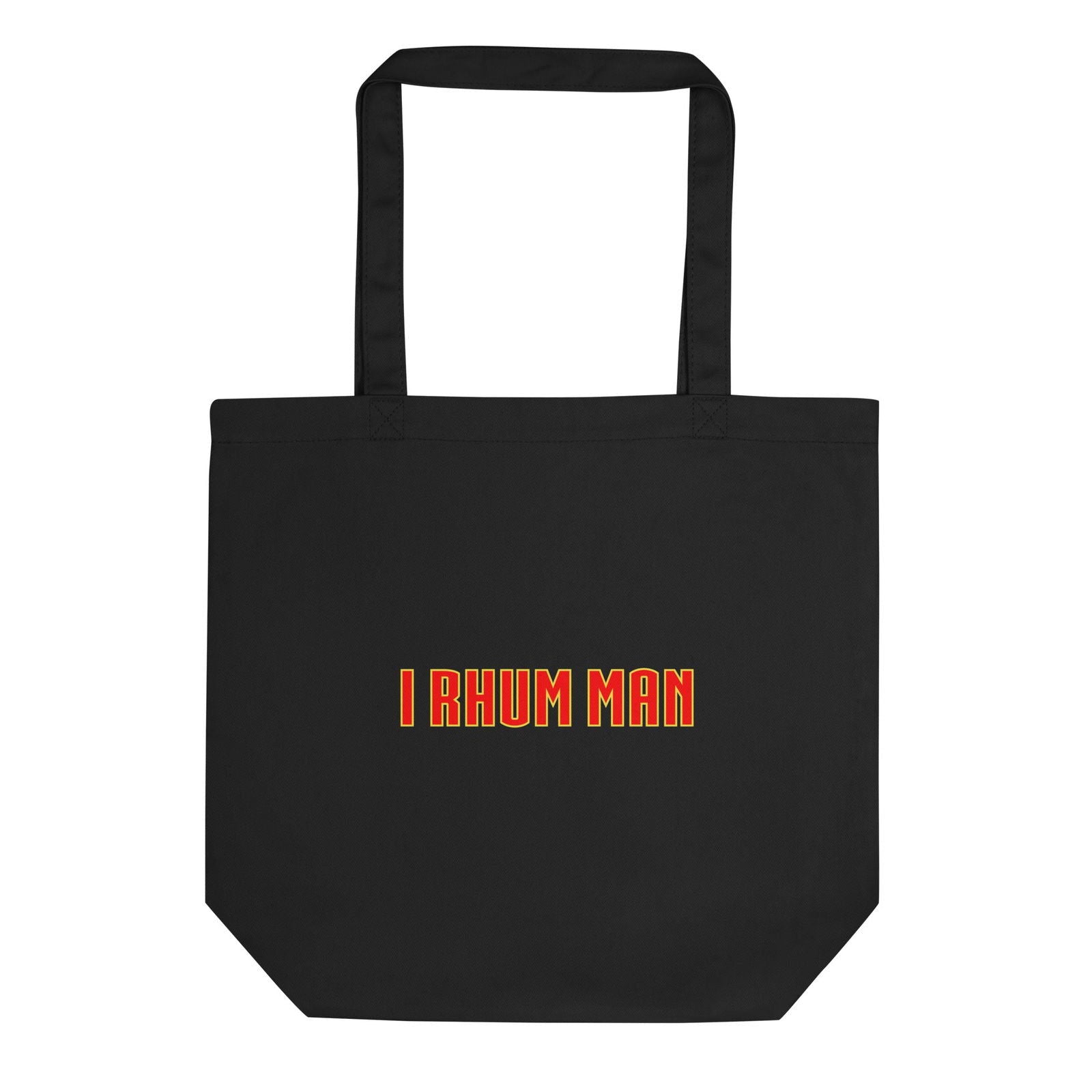 Tote bag bio I rhum man Noir - Sedurro