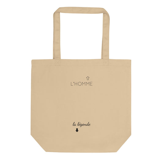 Tote bag bio L'homme et la légende Oyster - Sedurro