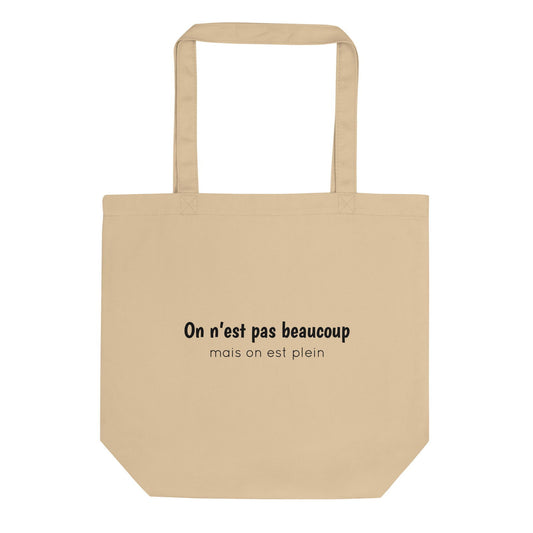 Tote bag bio On n'est pas beaucoup mais on est plein Oyster - Sedurro