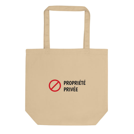 Tote bag bio Propriété privée Oyster - Sedurro
