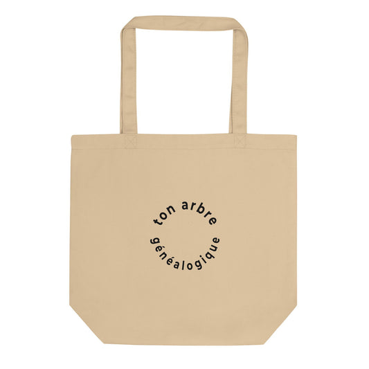 Tote bag bio Ton arbre généalogique en forme de cercle Oyster - Sedurro
