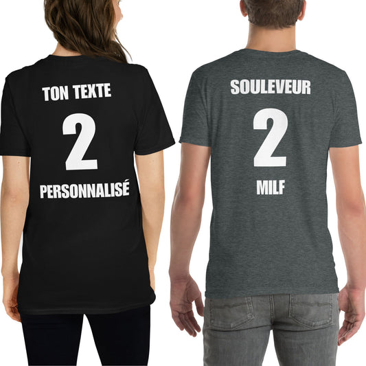 T-shirt unisexe Maillot foot personnalisable