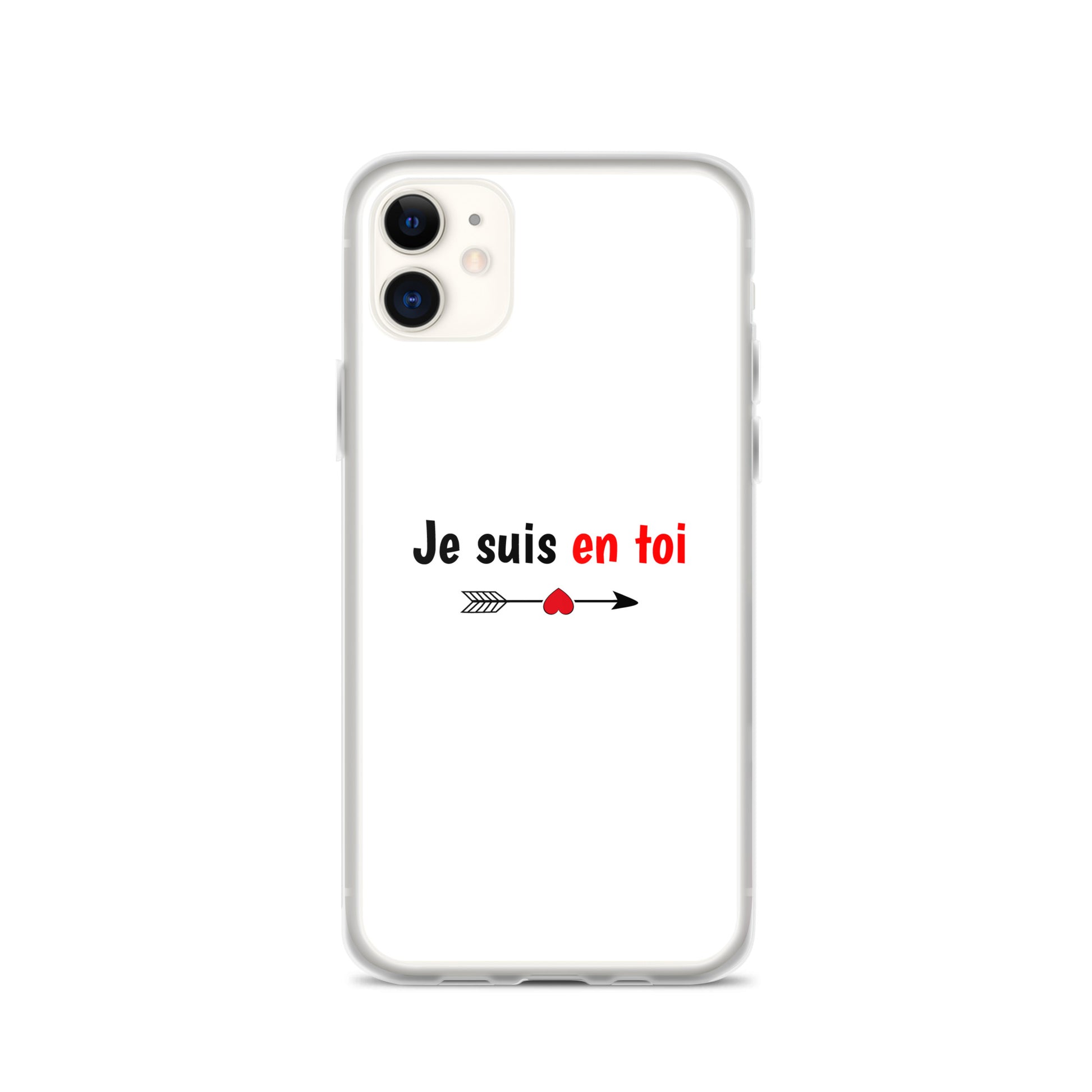 Coque iPhone Je suis en toi flèche cupidon iPhone 11 - Sedurro
