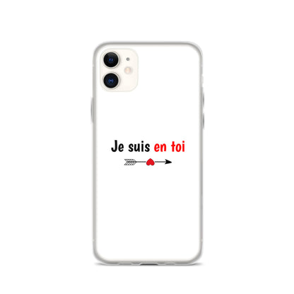 Coque iPhone Je suis en toi flèche cupidon iPhone 11 - Sedurro