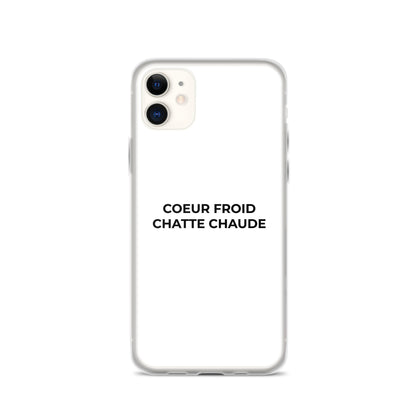 Coque iPhone Cœur froid chatte chaude iPhone 11 - Sedurro