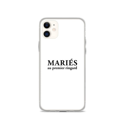 Coque iPhone Mariés au premier ringard iPhone 11 - Sedurro